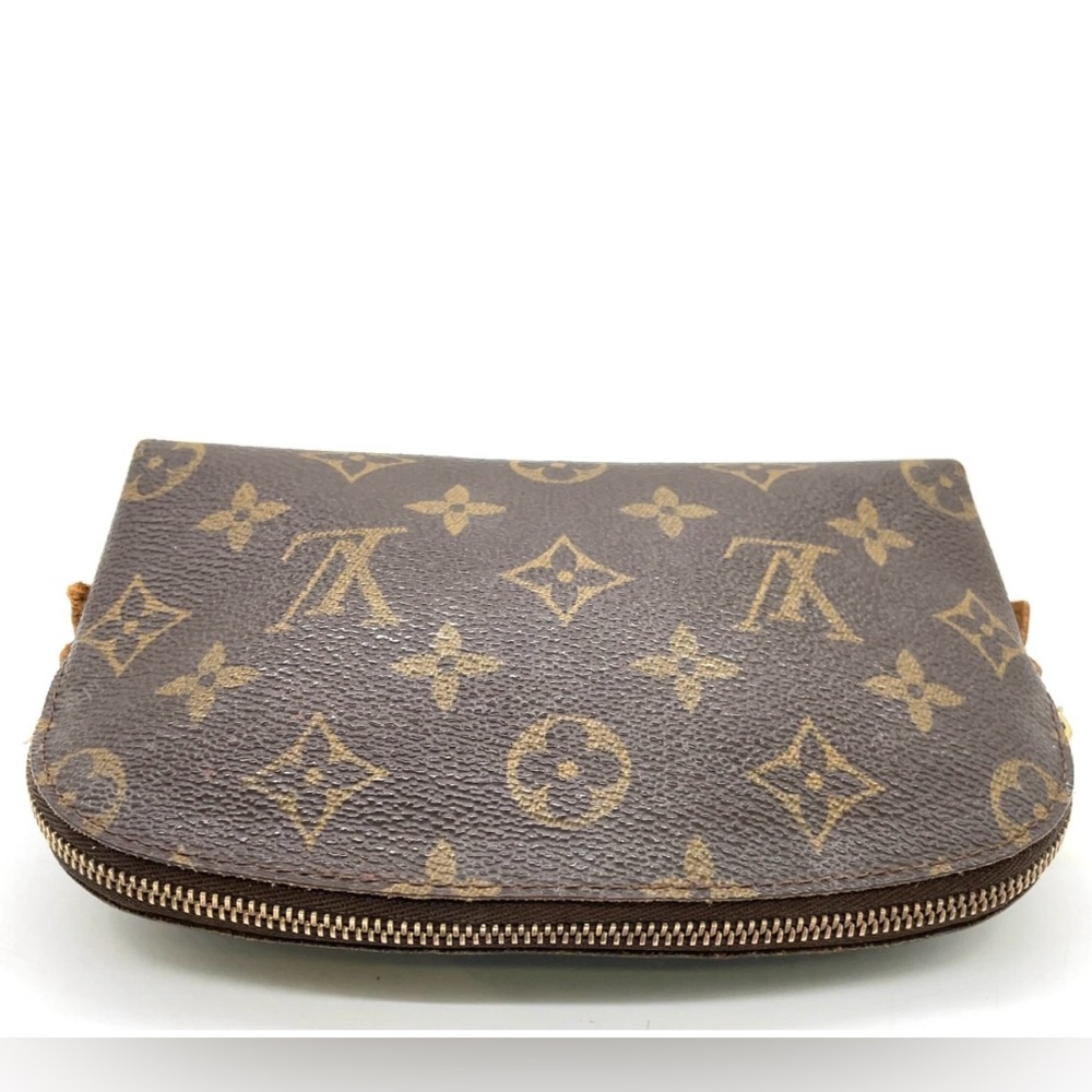 X SOLD X Auth LOUIS VUITTON Monogram Pochette Cosmetic Pouch - Picture 5 of 16